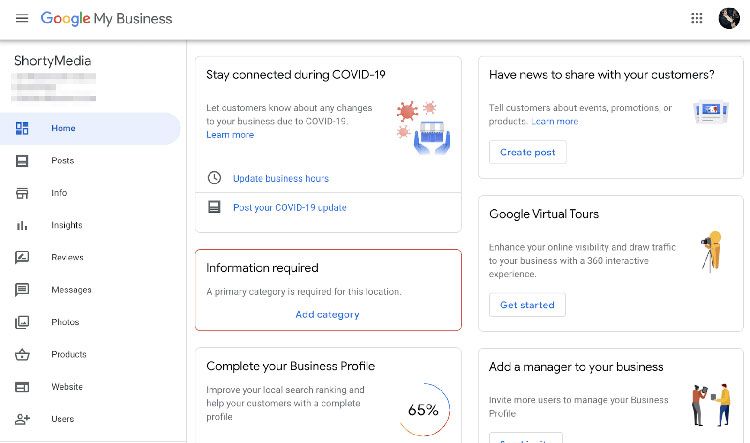Rellenar los campos de la ficha de Google My Business